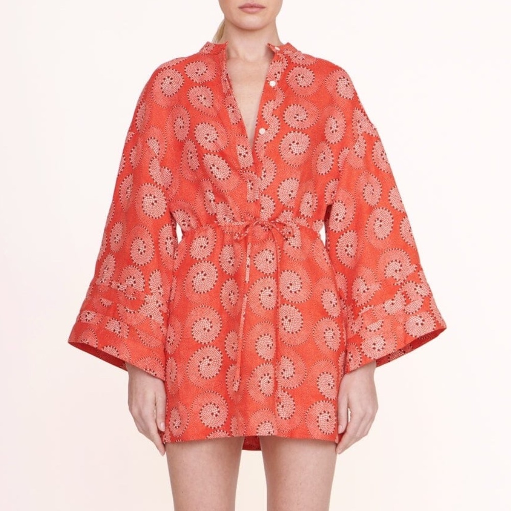 NEW Staud KARLEE DRESS HIBISCUS WHIRLPOOL - size M